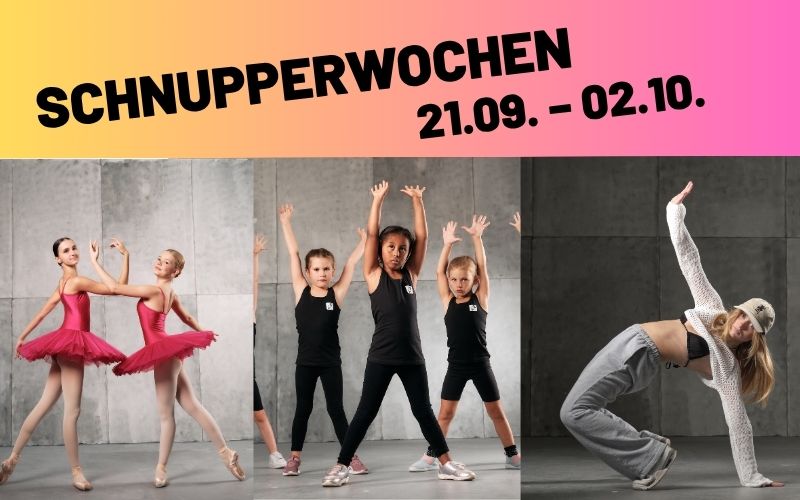 Schnupperwochen bei DanceArt: 21.09 – 03.10. Schnupperwochen bei DanceArt: 21.09 – 03.10.